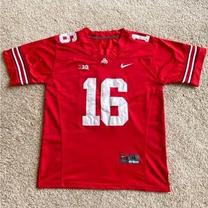 Nike Ohio State Buckeyes OSU # 16 Barrett football jersey